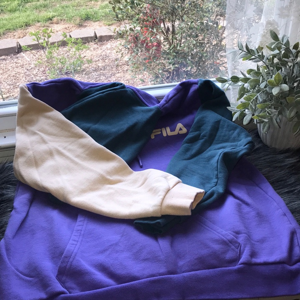 FILA colorblock comfy hoodie